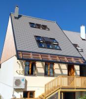 Studio mit Gartenblick