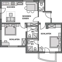 Appartamento Comfort con 2 Camere da Letto e Balcone