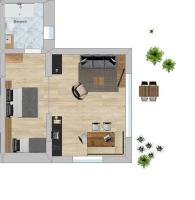 Apartment mit Terrasse
