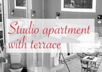Studio Apartment (2 Erwachsene) mit Terrasse