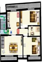 Apartment mit 2 Schlafzimmern