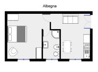 One-Bedroom Apartment with Terrace- Albegna-