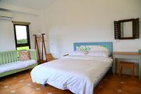 Dreibettzimmer mit Bergblick