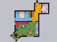 Appartamento con 1 Camera da Letto