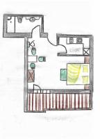 Apartment mit Dusche