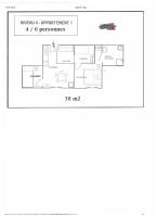 Apartment mit 1 Schlafzimmer und Schlafnische (4-5 Erwachsene)