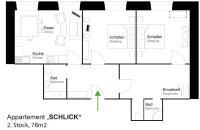 Apartamento de 2 dormitorios