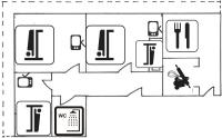 Apartment mit 3 Schlafzimmern und Balkon