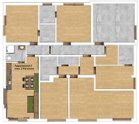 Apartment mit Balkon