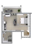 King Apartment with Garden View