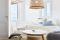 Unterkunft mit 1 Schlafzimmer und frontalem Blick auf das Meer vor Mykonos