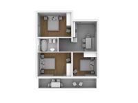 Three-Bedroom Apartment Rabac near Sea - Chambres d’hôtes