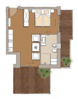 Apartment mit Terrasse