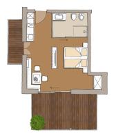 Apartment mit Poolblick