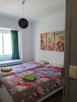 Chambre Lits Jumeaux avec Salle de Bains Commune