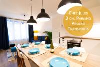 Chez Jules - Tram, Bus, 8 pers., 3ch, wifi - B&B Villeurbanne