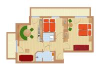 Appartamento Sinabell con 2 Camere da Letto