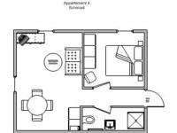 Apartamento de 1 dormitorio