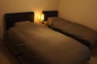 Chambre Lits Jumeaux avec Salle de Bains Commune