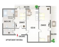 Apartment (5 Adults) with terrace