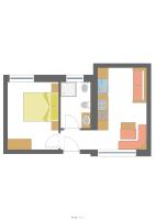 Appartamento con 1 Camera da Letto