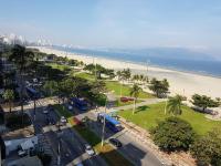 Santos 2 dorm apt Frente Mar - Ar Condicionado na Suíte - Garagem Privativa -Internet - TV a Cabo - Chambres d'hôtes Santos