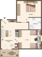 Appartement met 2 slaapkamers