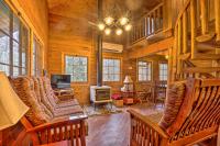 Scenic Log Cabin with Fire Pit and Stocked Creek!