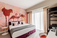 Deluxe Doppel-/Zweibettzimmer mit Gartenblick