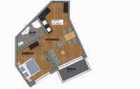 Apartment mit 1 Schlafzimmer