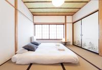 Chambre Lits Jumeaux de Style Japonais avec Salle de Bains Commune