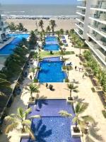 Apartamento en Cartagena primera linea de Playa Morros Epic - Chambres d’hôtes Carthagène