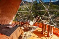 Dreibettzimmer mit Bergblick
