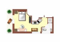 One-Bedroom Apartment with Balcony