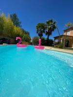 Sunsetvilla au calme avec SPA et Piscine chauffée, plage à pied ,Golf à proximité - Chambres d'hôtes Saint-Cyr-sur-Mer
