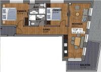 Apartment mit 2 Schlafzimmern