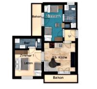 Appartamento con 2 Camere da Letto