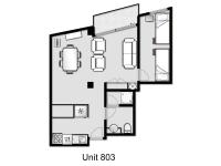 One-Bedroom Apartment - Chalet Apartment 803