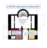 Apartment mit 2 Schlafzimmern