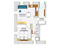 Appartement met 1 Slaapkamer
