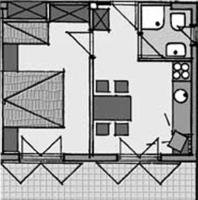 Appartement met 1 Slaapkamer en Uitzicht op Zee (3 Volwassenen)