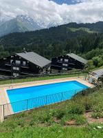 Studio Turquoise quartier Grattague vue MontBlanc - B&B Saint-Gervais-les-Bains