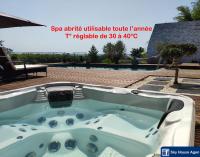 Piscine chauffée et Spa Jacuzzi Privatif Terrasse sans vis à vis ,,,Sky House Agen,,, - B&B