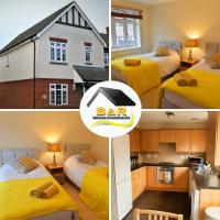 B&B Amesbury - B and R Serviced Accommodation Amesbury, 3 Bedroom House with Free Parking, Super Fast Wi-Fi 145Mbs and 4K smart TV, Archer House - Bed and Breakfast Amesbury