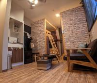 Family Room with Kitchen and Shower