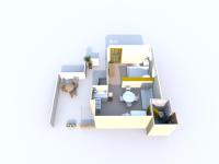 Studio-Apartment mit Meerblick (3 Erwachsene)