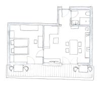 Apartamento con balcón