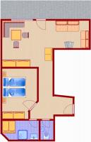 Appartement met Balkon en Sauna