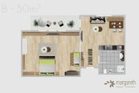 Apartment mit Bergblick (2 Erwachsene)