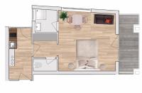 Studio with Terrace